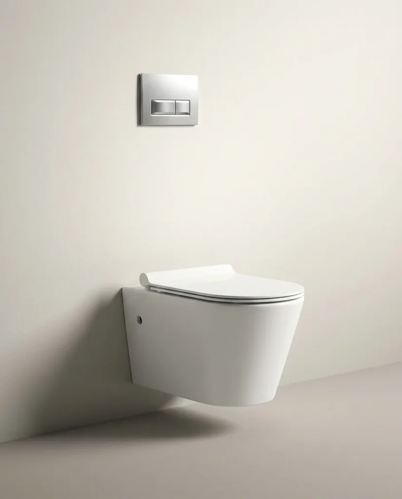WC Suspendu Sans Rim Blanc