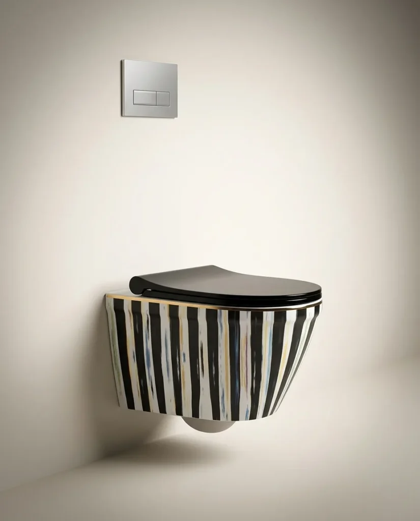WC suspendu sans bride Stripe