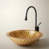 Alder Dekoratif Altın Cam Lavabo