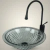 Alder Dekoratif Gümüş Cam Lavabo
