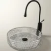 Dekoratif Gümüş Cam Lavabo