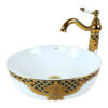 Kleopatra White Gold Vessel Basin