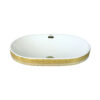 White Gold Semi-Concealed Basin