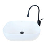 White Countertop Vessel Basin