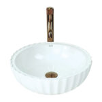 White Countertop Vessel Basin