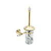 Calacatta White Gold Mounted Toilet Brush Holder