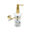 Calacatta White Gold Mounted Liquid Soap Dish