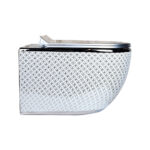Platin Geometrik Rimless Wall-Hung Toilet