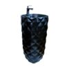Crystal Matte Black Monobloc Basin