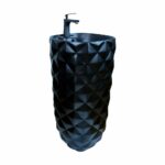 Crystal Matte Black Monobloc Basin