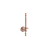 Crystal Rose Gold Spare Toilet Paper Holder