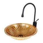 Alder Decorative Gold Cam Basin