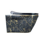 Galaksi Gold Rimless Wall-Hung Toilet