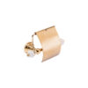 Geometrik White Gold with Lid Paper Holder
