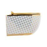 Geometrik White Gold Rimless Wall-Hung Toilet
