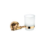 Istanbul Glass Toothbrush Holder Gold