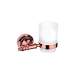 Istanbul Toothbrush Holder Clear Glass Bronze