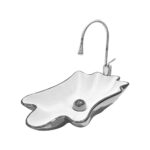 İstiridye Silver Countertop Vessel Basin