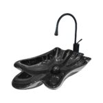 İstiridye Black Countertop Vessel Basin