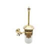 Kleopatra White Gold Wall-Mounted Toilet Brush Holder