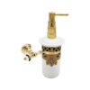 Kleopatra White Gold Wall-Mounted Liquid Soap Dispenser