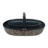Marble Black Bronze Vessel Basin