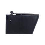 Matte Black Rimless Wall-Hung Toilet