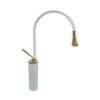 Minimal White Gold Tall Basin Mixer