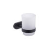 Paris Glass Toothbrush Holder Black