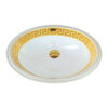 Paris Gold Patterned Hilton Basin