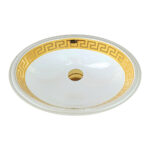 Paris Gold Patterned Hilton Basin