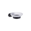 Paris Glass Soap Dish Black
