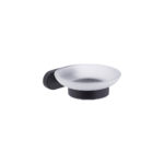 Paris Glass Soap Dish Black
