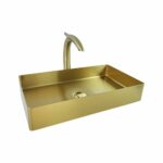 Stainless Steel Gold Vessel Basin