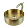 Stainless Steel Gold Vessel Basin