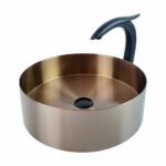 Stainless Steel Rose Gold Vessel Basin