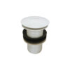 Pop-Up Basin Drain - Without Overflow White