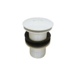 Pop-Up Basin Drain - Without Overflow White