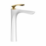Royal White Gold Tall Basin Mixer