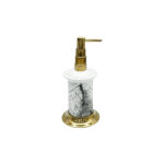 Sharp Calacatta Liquid Soap Dish