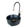 Black Gold Countertop Vessel Basin