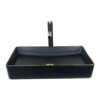 Black Gold Countertop Vessel Basin