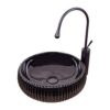 Black Serrated Vessel Basin