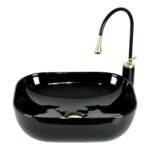 Black Countertop Vessel Basin