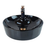 Black Countertop Vessel Basin
