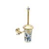 Stripe Gold Mounted Toilet Brush Holder