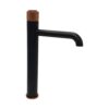 Style Matte Black Rose Gold Tall Basin Mixer
