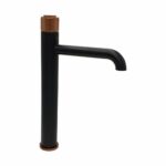 Style Matte Black Rose Gold Tall Basin Mixer