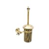 Tiger Gold Zebra Mounted Toilet Brush Holder
