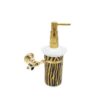 Tiger Gold Zebra Mounted Liquid Soap Dish